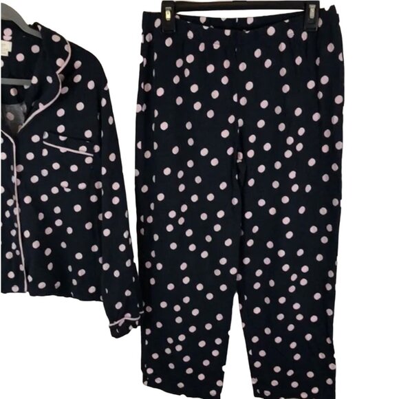 Kate Spade Dream a Little Dream Polka Dot Pajama Set Women's Size Small Good Con - Picture 5 of 8